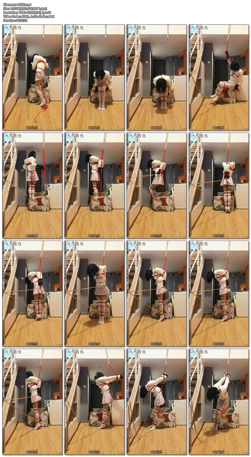 44656----【一只萌熊】并肘直臂吊缚强制垫脚电击自缚,又差点翻车.jpg