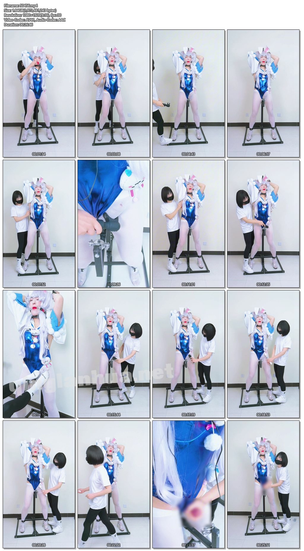 50456----【糖糖工作室】（TK足控福利）伪娘站立固定架上被疯狂挠痒 足Jiao，最后手动.jpg